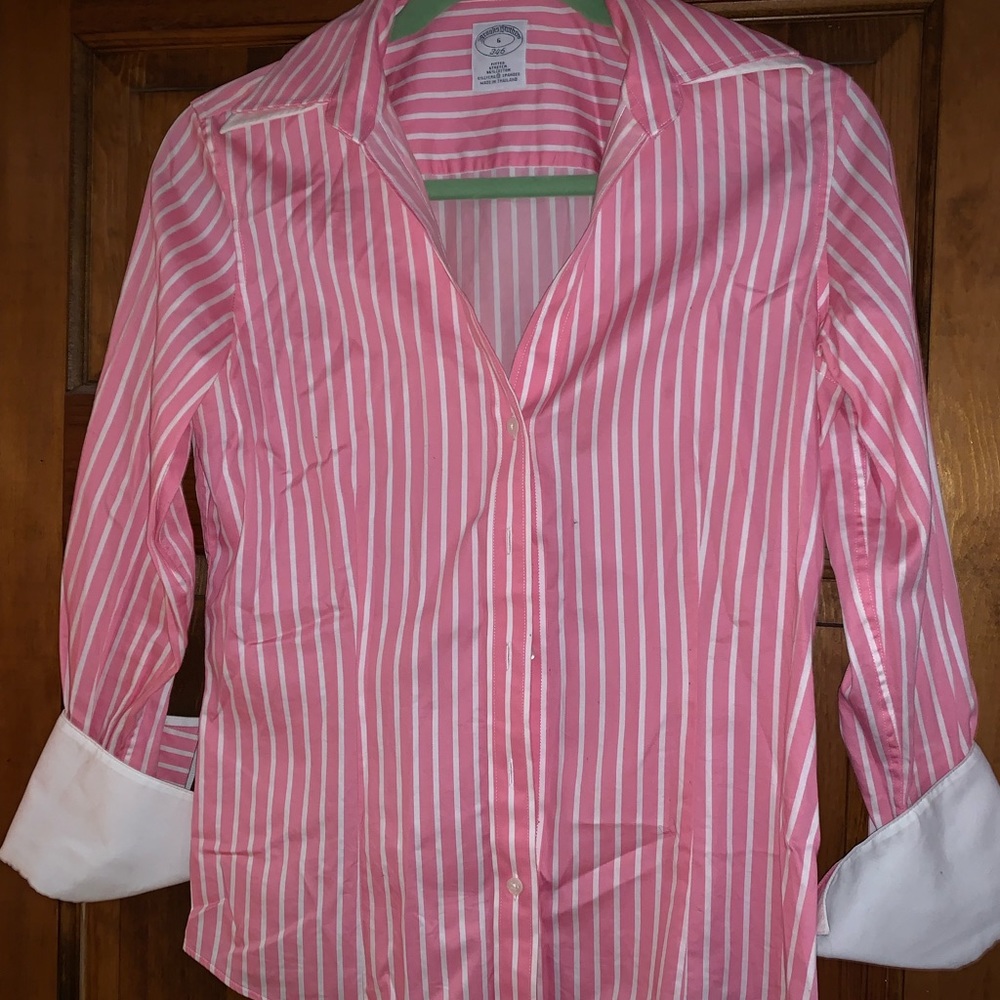 Brooks Brothers collared button down shirt.